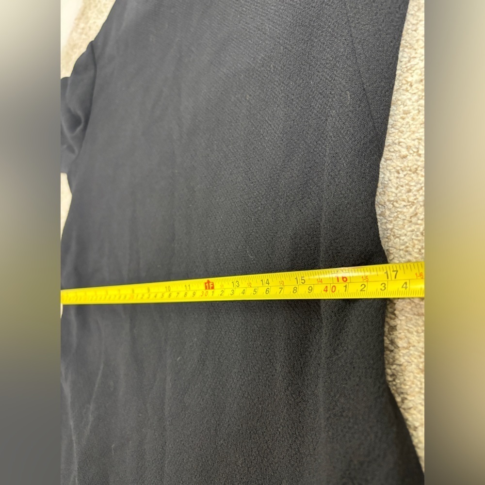 Lafayette 148 New York Black Wool Nouveau Midi Dress Size 10 Cocktail Career - Picture 6 of 15
